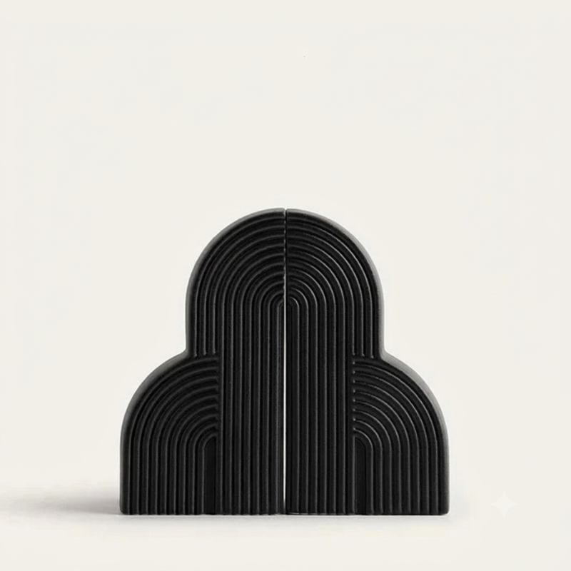 Elegant Cloud-Shaped Ceramic Bookends for Stylish Organization