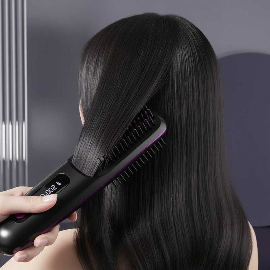 Portable Ionic Hair Straightener for Effortless Travel Styling