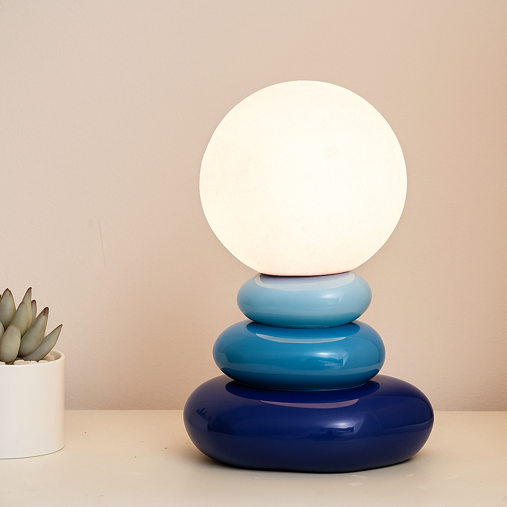 Compact USB-Powered Ceramic Table Lamp for Any Space