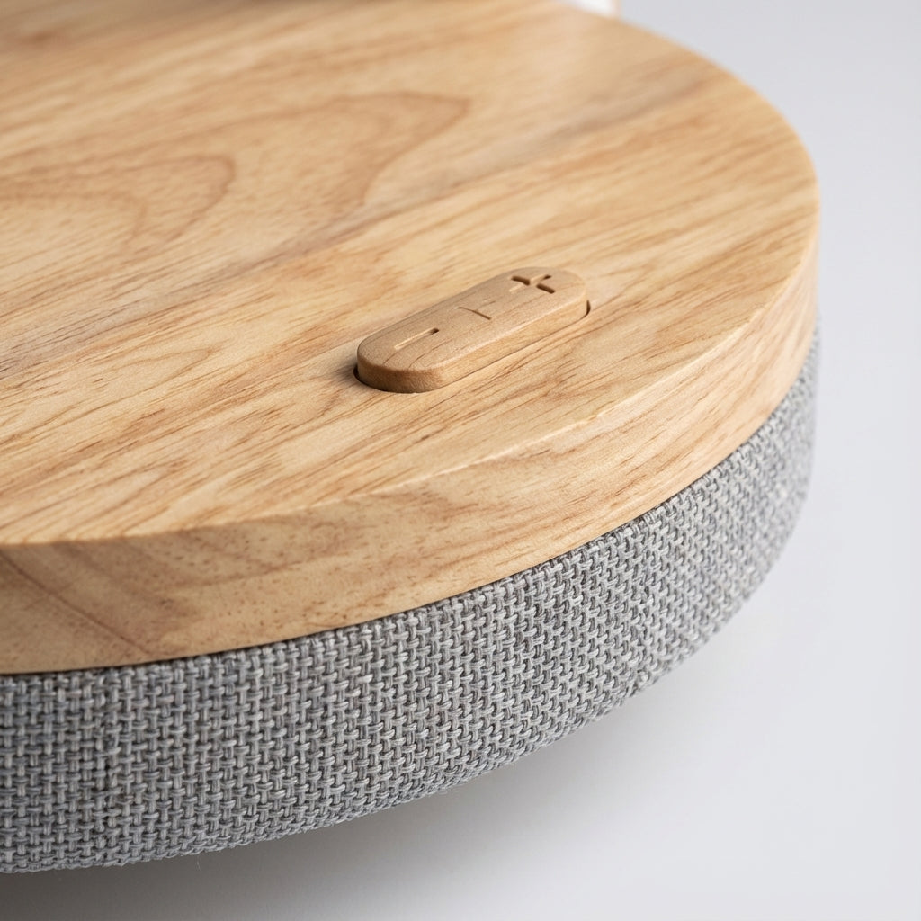 LuxeGlow | Versatile Table Lamp with Wireless Charging & Audio