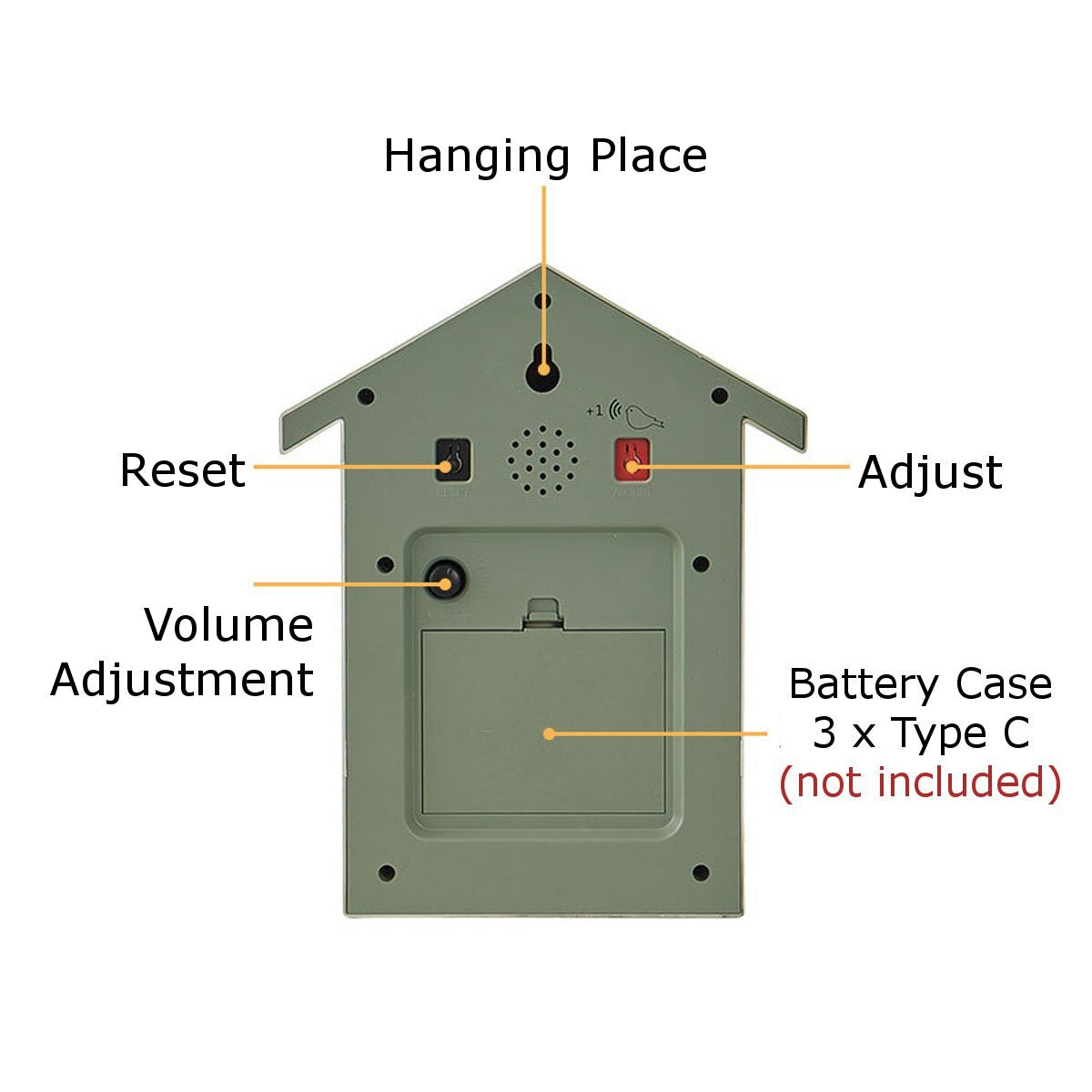 Elegant Wall Clock with Cuckoo Feature | Battery Powered for Convenience