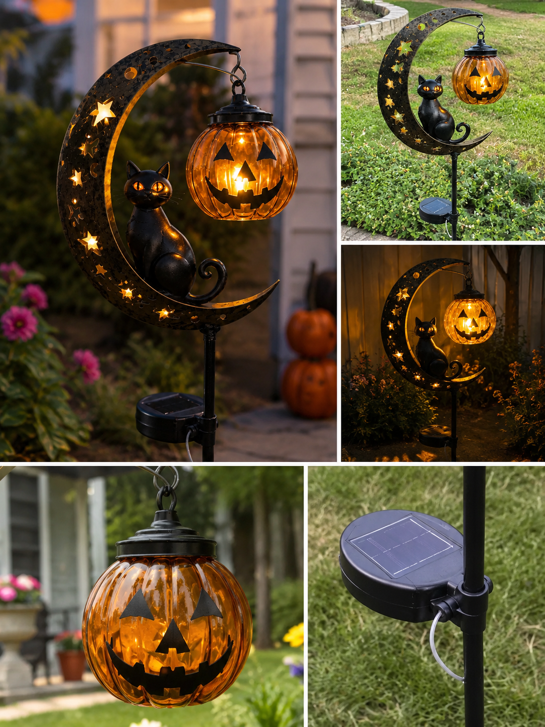 Harvest Glow – Enchanting Pumpkin Stake Light for Your Garden