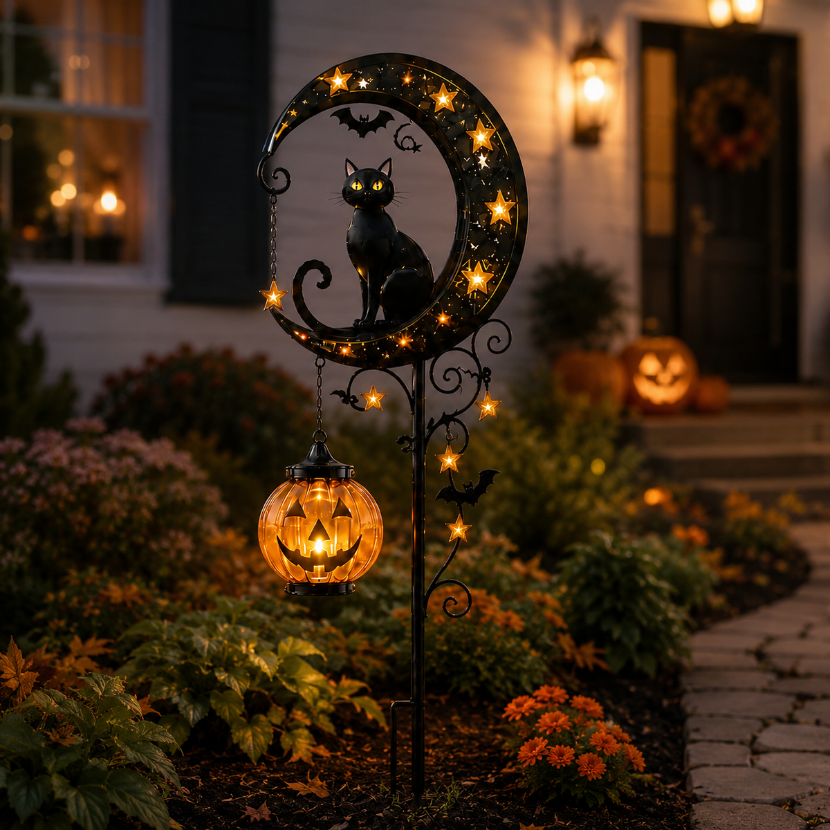 Harvest Glow – Enchanting Pumpkin Stake Light for Your Garden