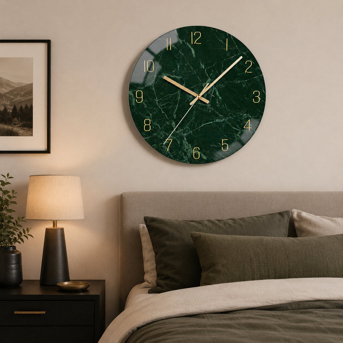 Elegant 12-Inch Contemporary Wall Clock for Home Style
