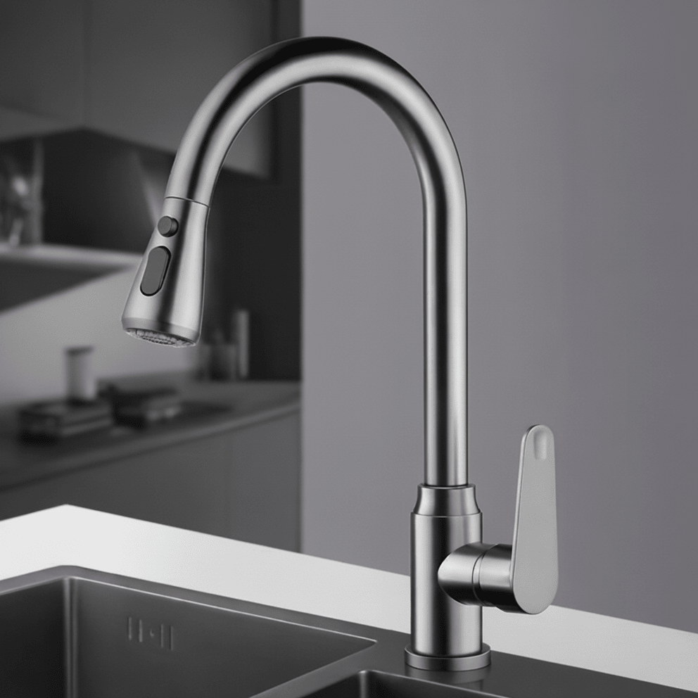 Elysian Pull-Down Kitchen Faucet for Effortless Cleaning
