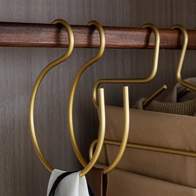 S-Shaped Hangers for Clothing Storage