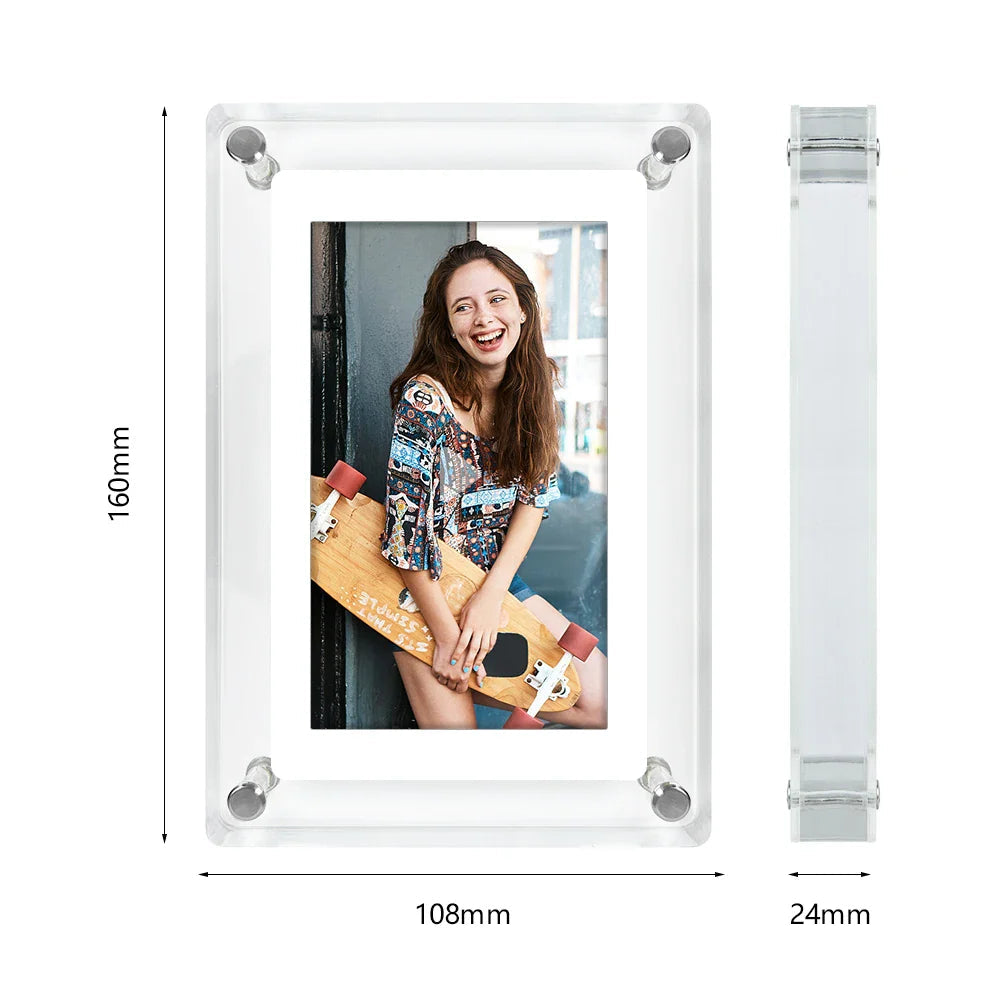 Elegant Digital Photo Frame with Crystal Clear Display