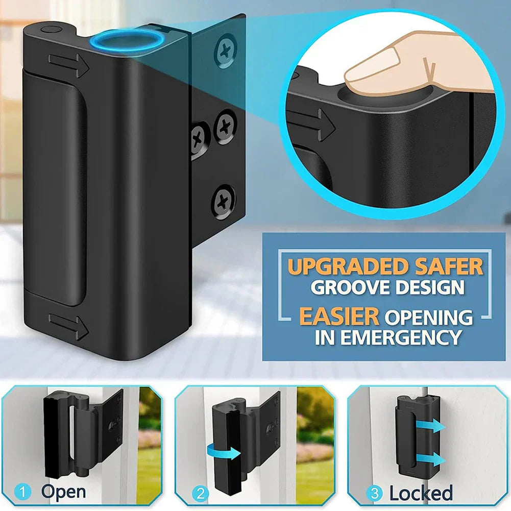SecureGuard Door Lock | Sturdy Safety Latch for Family Protection