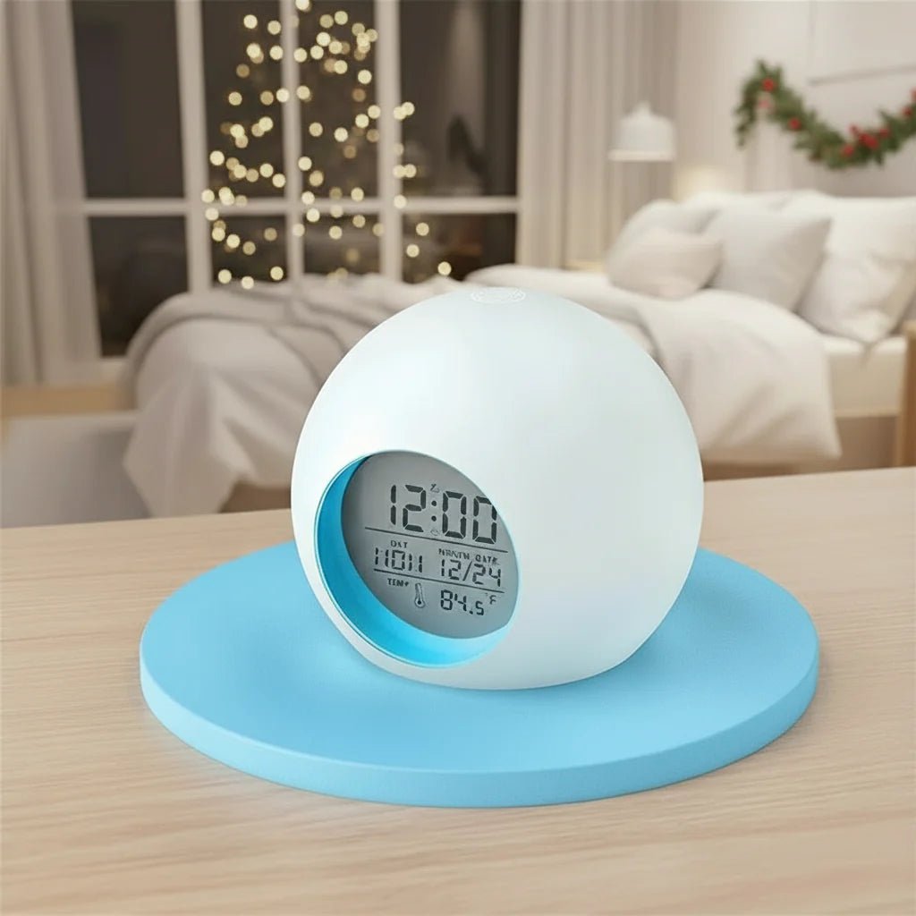 BrightKids LED Alarm Clock with Nature Sounds & Snooze