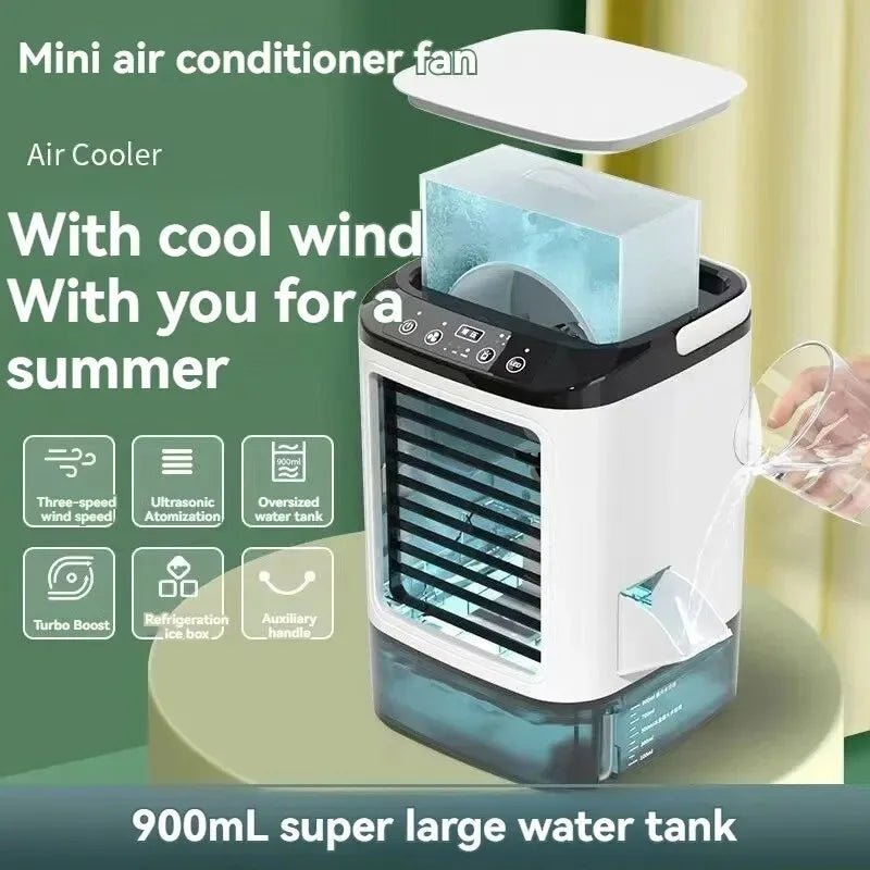 RefreshMate | Portable Air Cooler with Ice Tray & 3 Speed Settings
