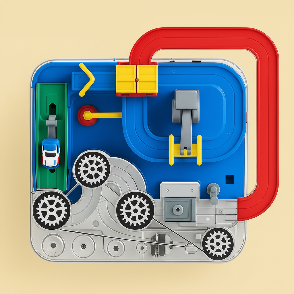 Urban Explorer | Interactive Car Track Puzzle for Kids 3+