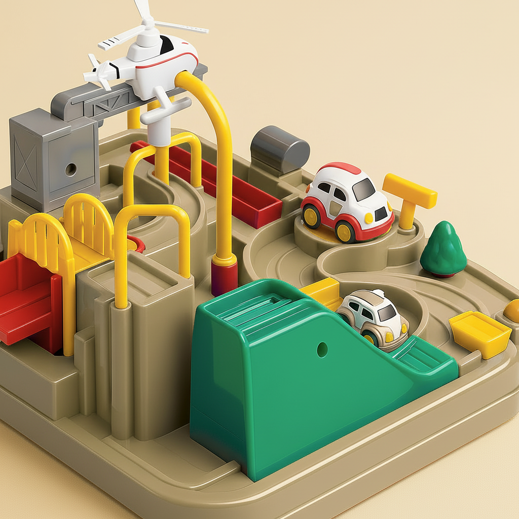 Urban Explorer | Interactive Car Track Puzzle for Kids 3+