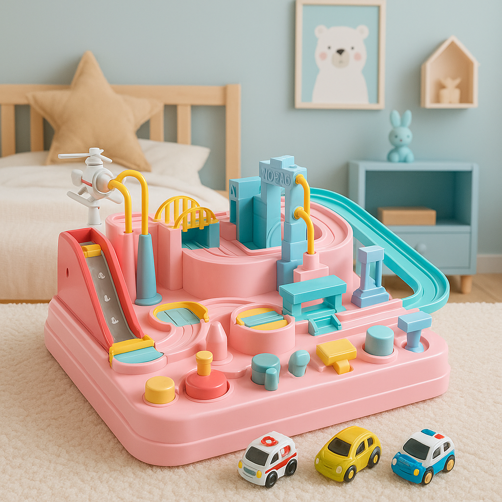 Urban Explorer | Interactive Car Track Puzzle for Kids 3+