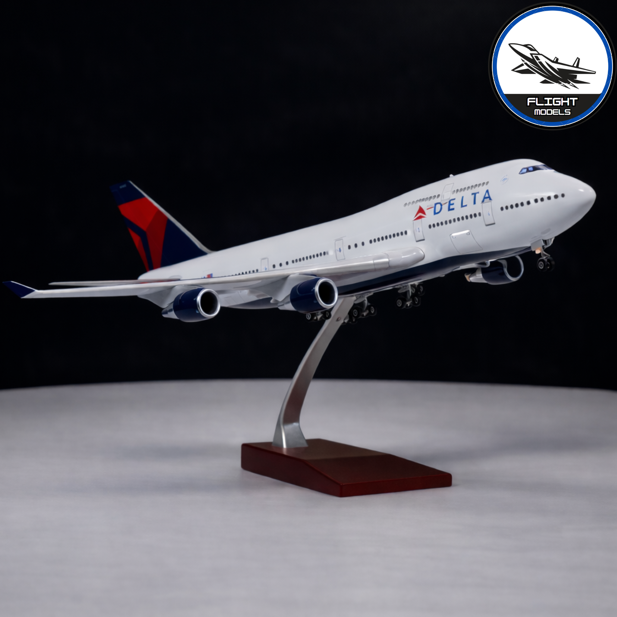Majestic Jumbo Airliner Model | 747 Diecast Plane with Stand