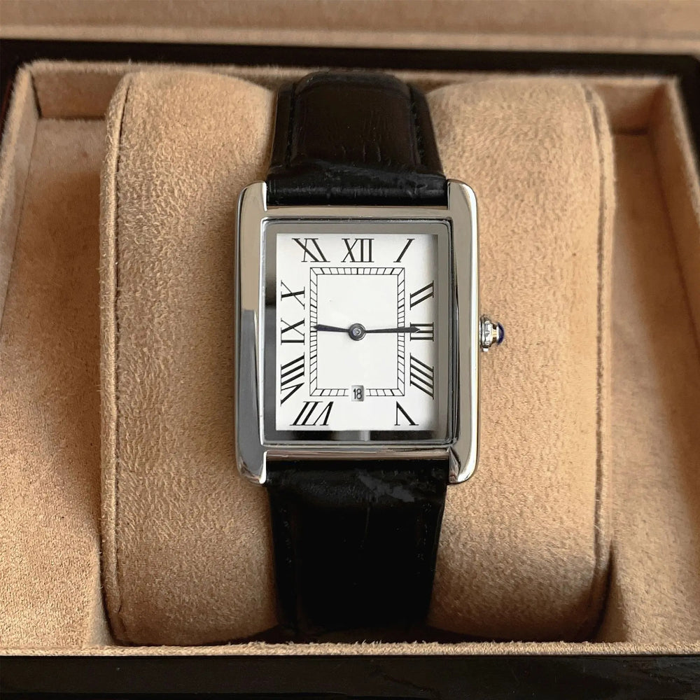 Sophisticated Square Men's Watch | Elegant Design with Adjustable Band