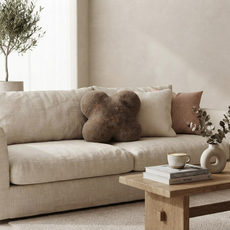 Cozy Clover Soft Decorative Pillow for Home Comfort