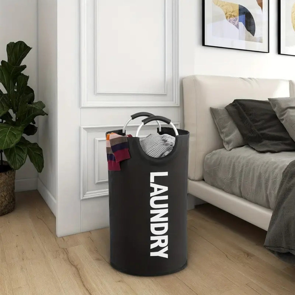 Foldable Laundry Carrier with Comfortable Grip Handles