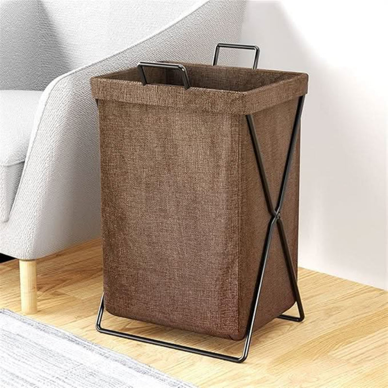 Space-Saving Laundry Organizer with Metal Support, 60L