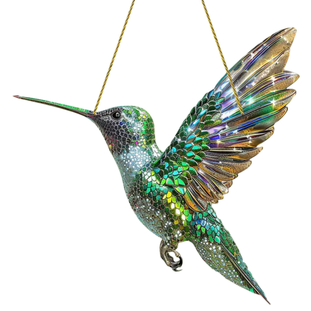 Radiant Hummingbird Window Ornament for Enchanting Light Effects