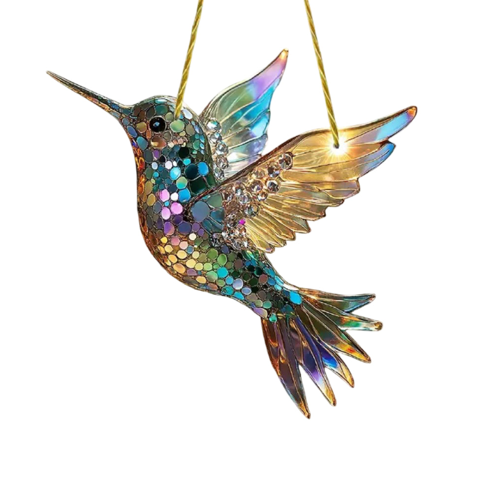 Radiant Hummingbird Window Ornament for Enchanting Light Effects