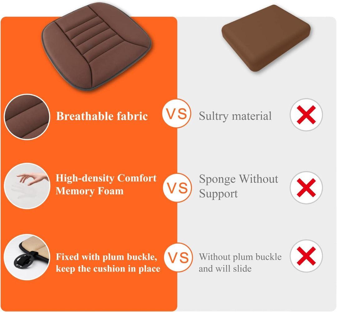 ErgoComfort Seat Cushion | Memory Foam Support for Drivers