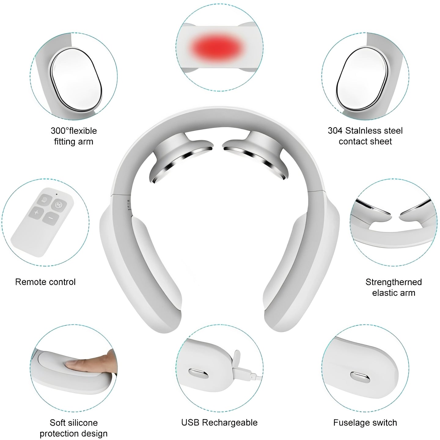 Serenity Neck Relaxer | Shiatsu Massager with Soothing Heat