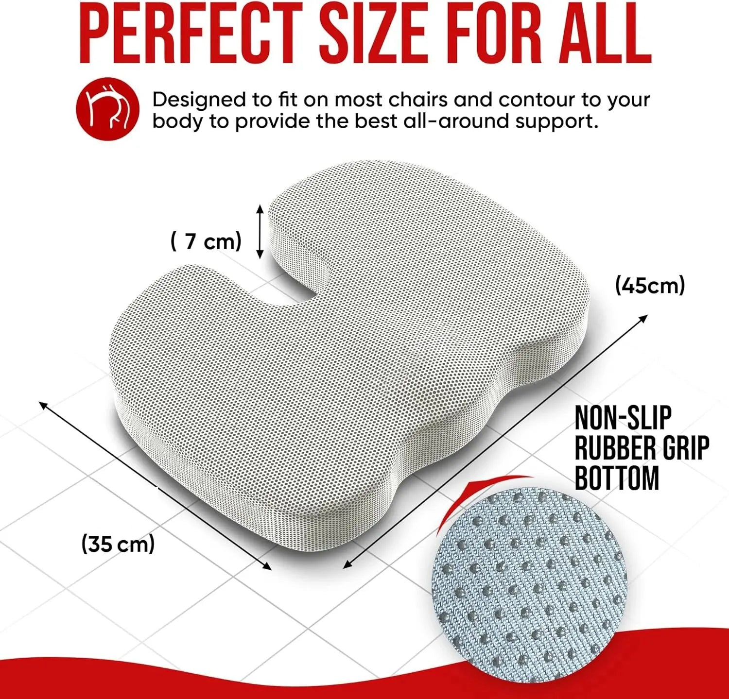 CloudComfort | Supportive Memory Foam Seat Cushion for Every Use
