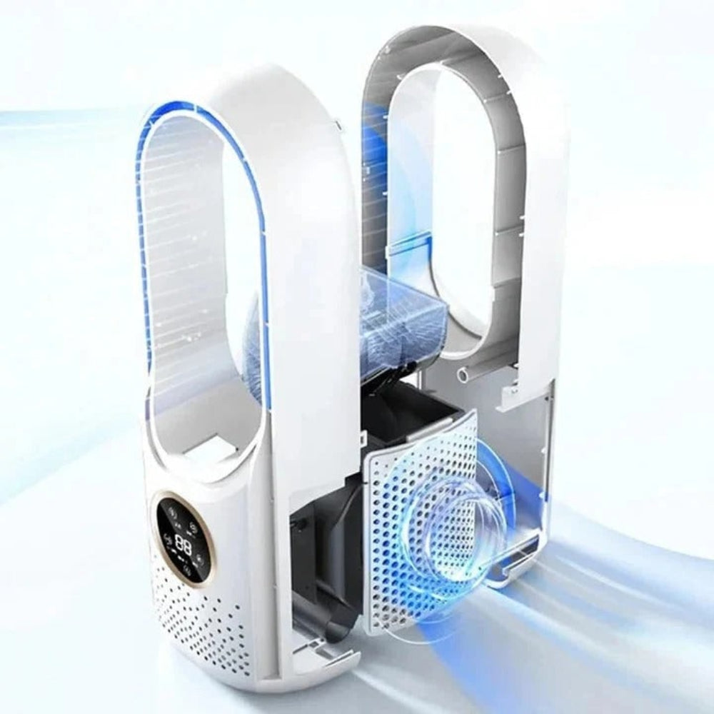 WhisperCool Portable Bladeless Air Conditioner for Peaceful Spaces