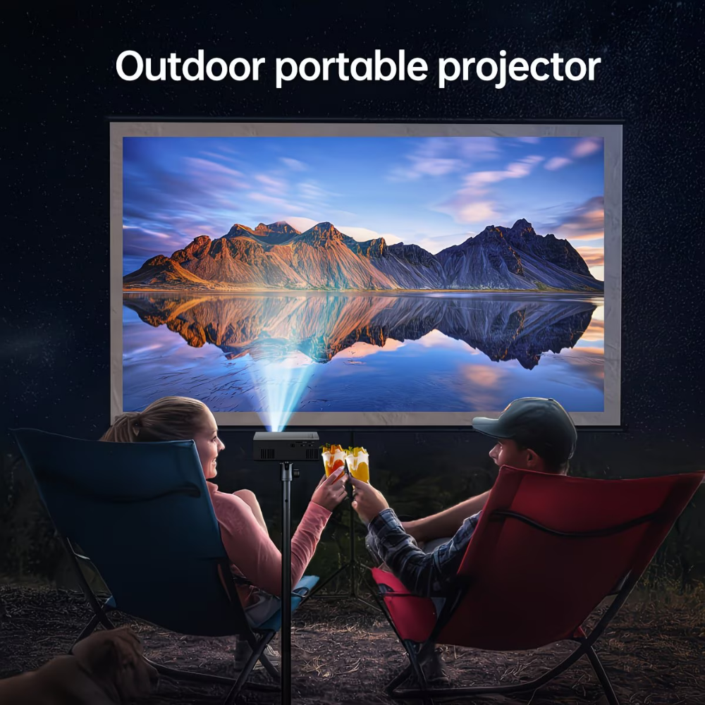 Portable Home Cinema Projector | 1080P Clarity & Built-in Audio
