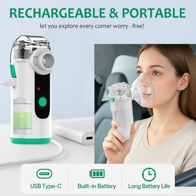 Portable Mist Relief Device | USB Rechargeable & Silent Operation
