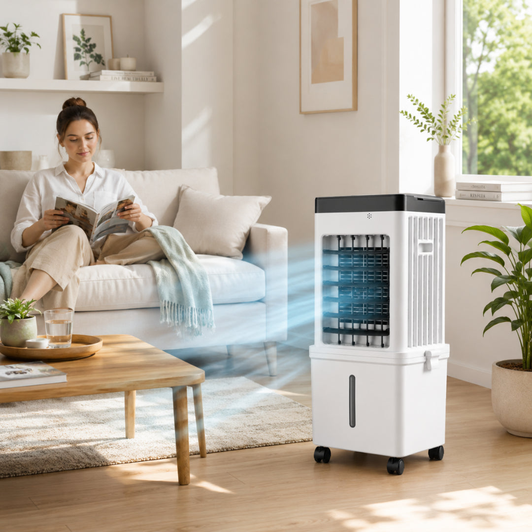 Efficient 12000 BTU Portable Air Cooler for 550 sq ft Spaces