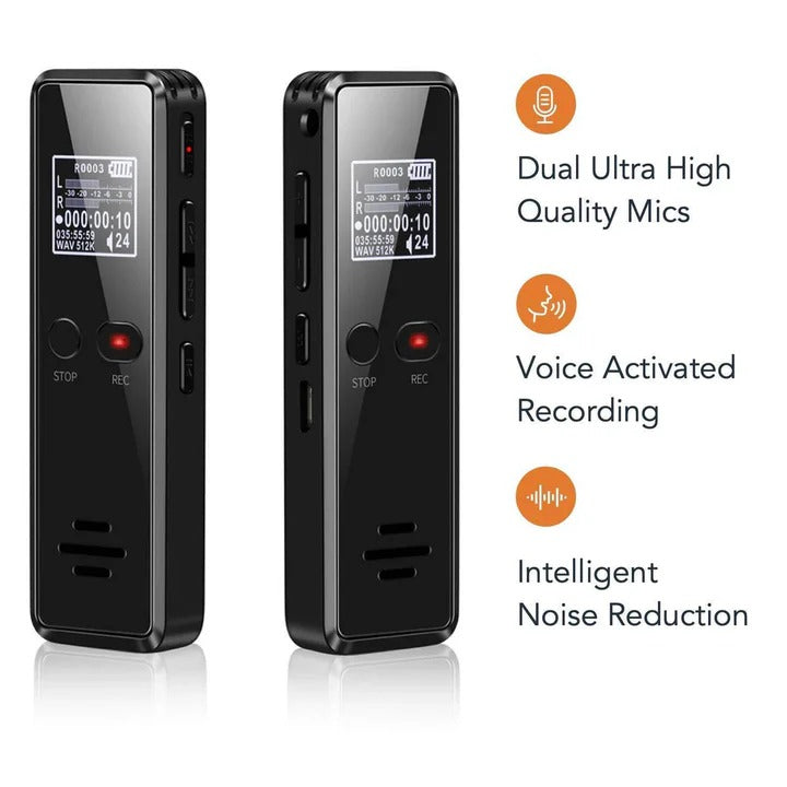 Portable Audio Capture Device with Noise Cancellation & 35-Hour Runtime