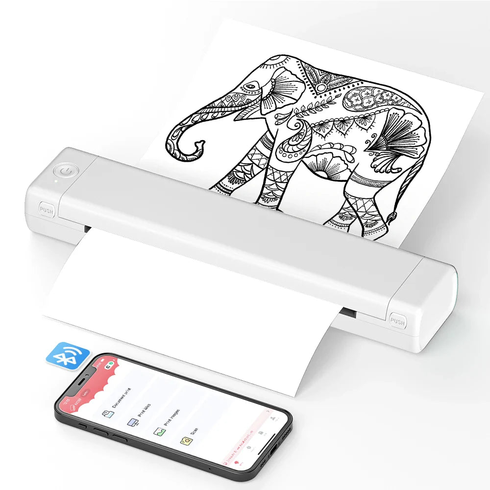 Portable Bluetooth Printer for Effortless On-the-Go Printing