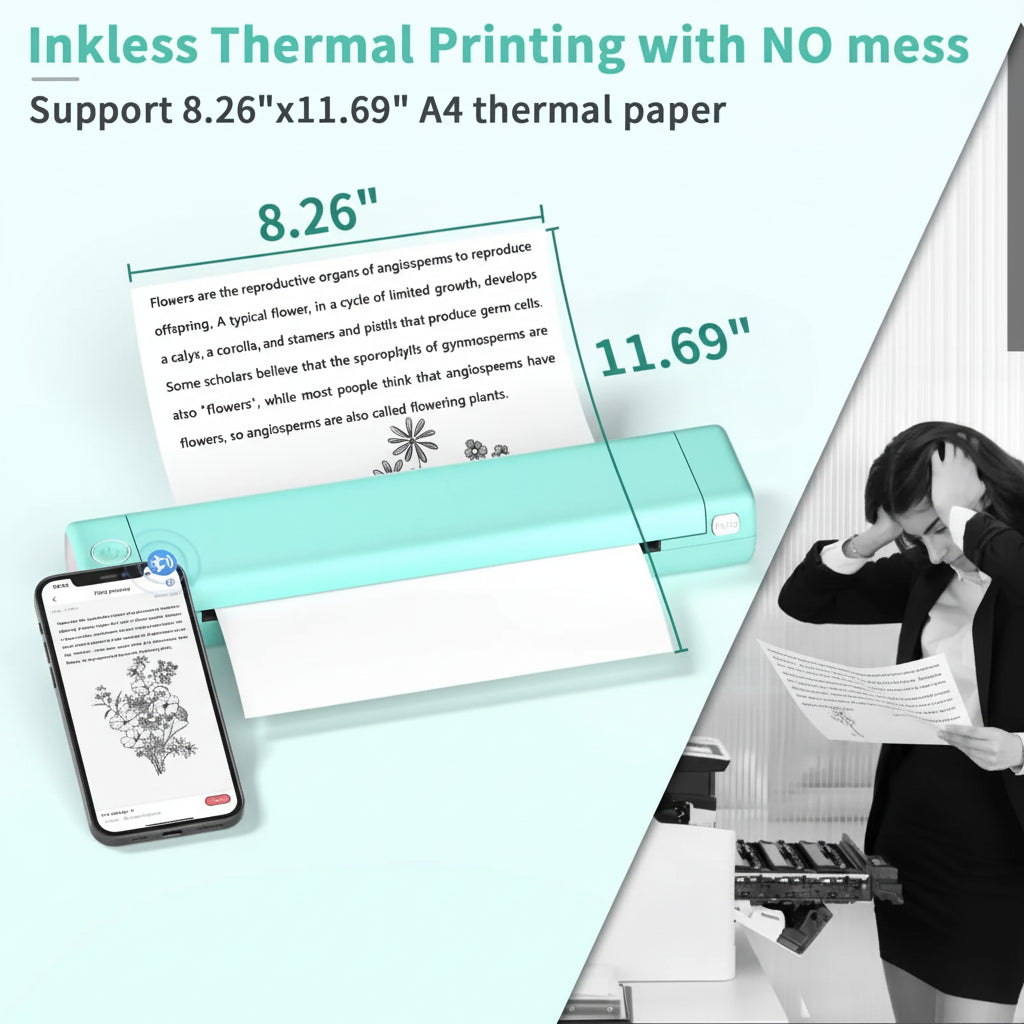 Portable Bluetooth Printer for Effortless On-the-Go Printing