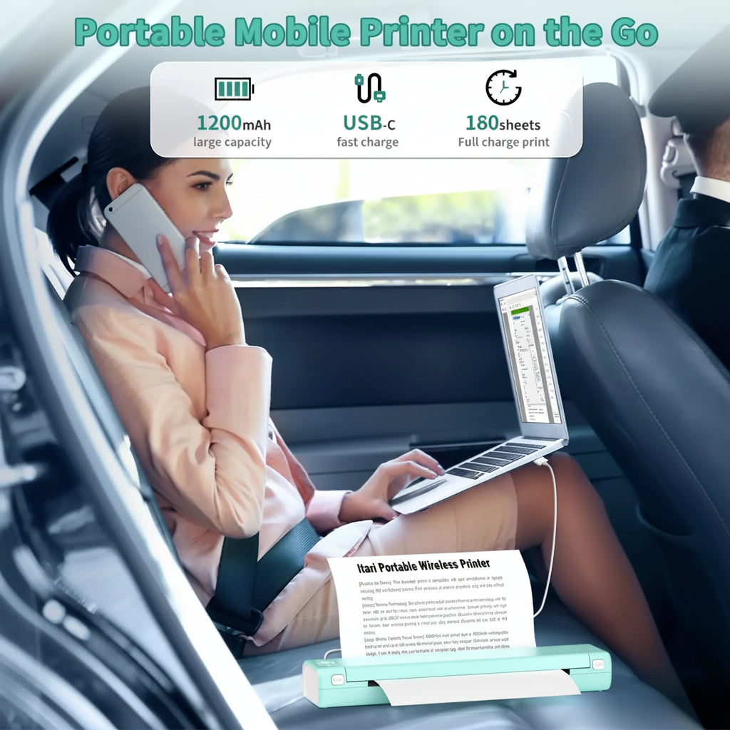 Portable Bluetooth Printer for Effortless On-the-Go Printing