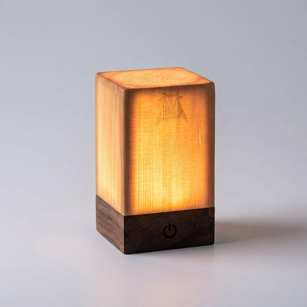 Warm LED Table Lamp for Cozy Atmosphere - Compact Design