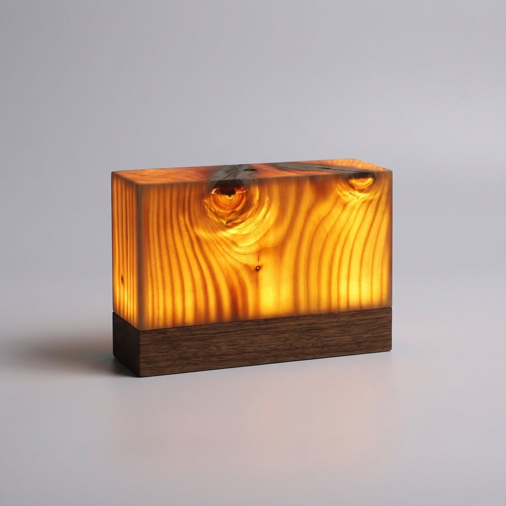 Warm LED Table Lamp for Cozy Atmosphere - Compact Design