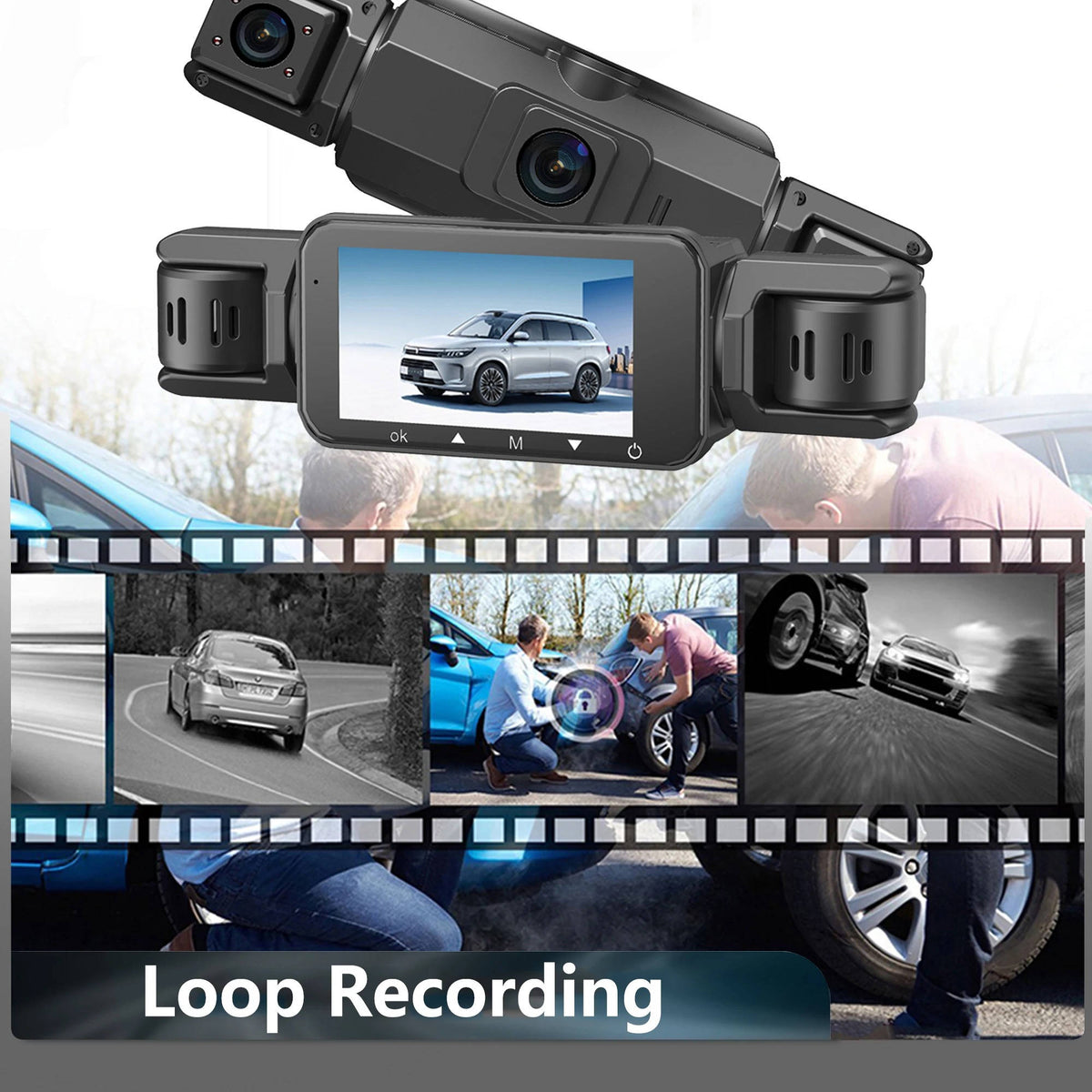 Enhanced Vehicle Security Dash Camera System with Night Vision