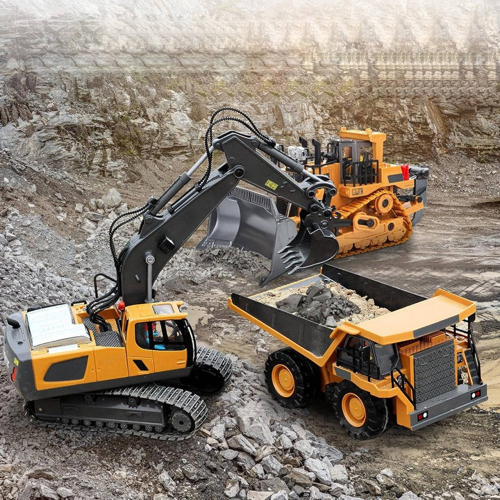 Rugged Terrain Remote-Controlled Excavator | Realistic Digging Action
