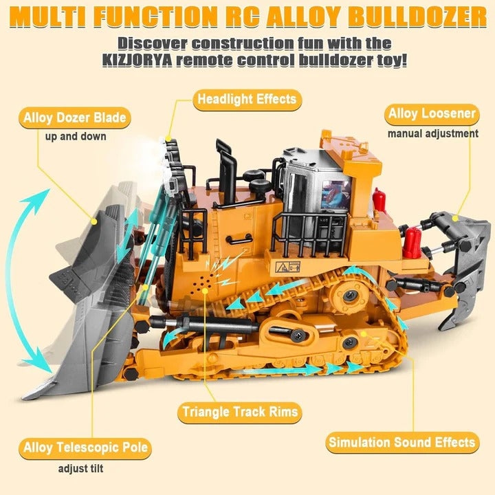 Rugged Terrain Remote-Controlled Excavator | Realistic Digging Action