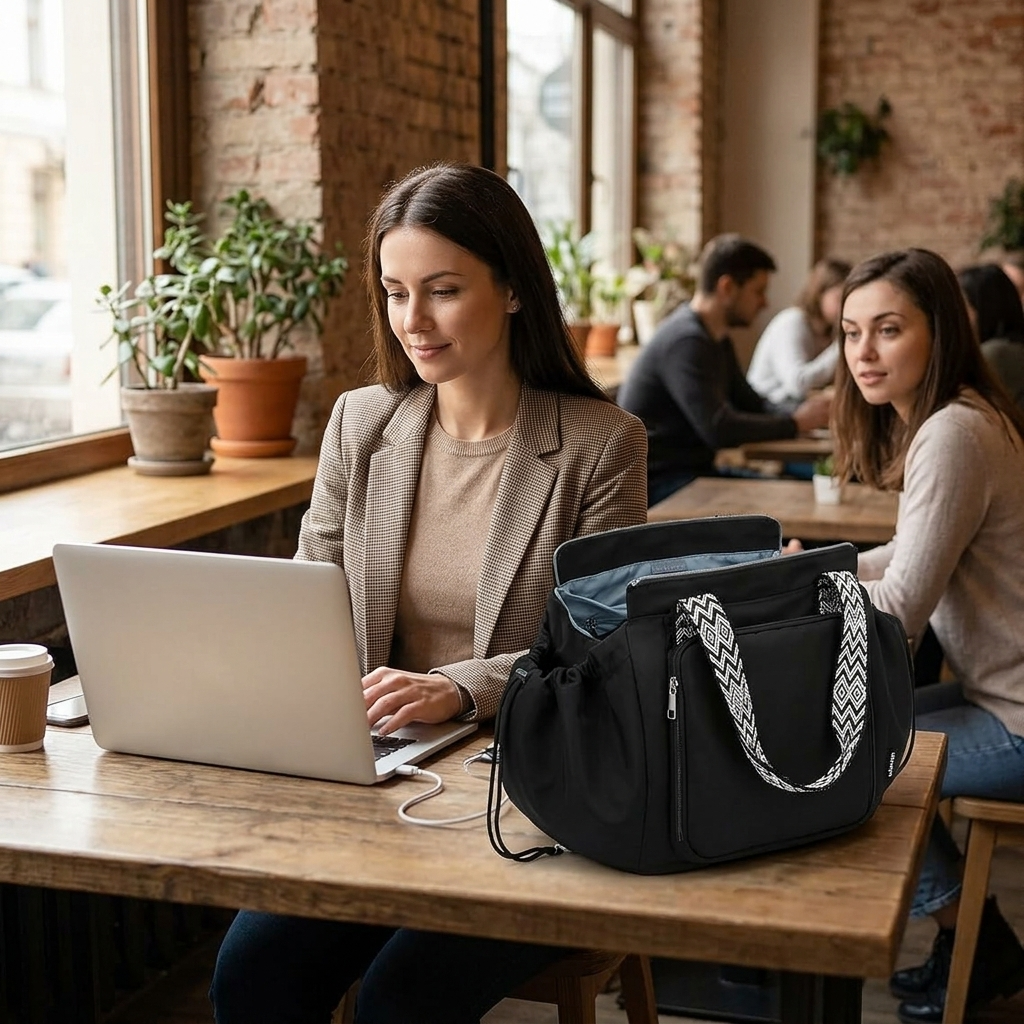 Versatile Travel Tote with 15 Organized Compartments