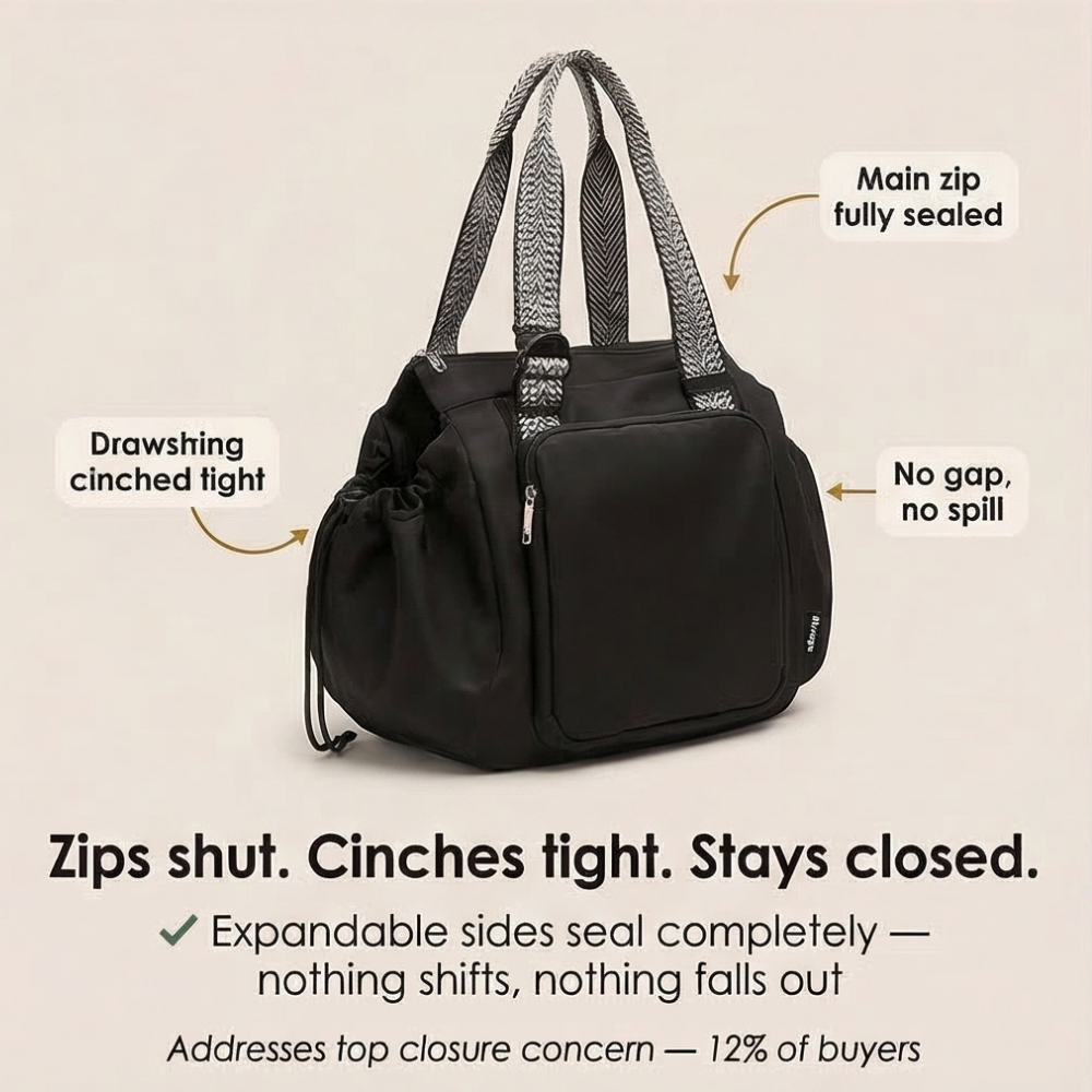 Versatile Travel Tote with 15 Organized Compartments