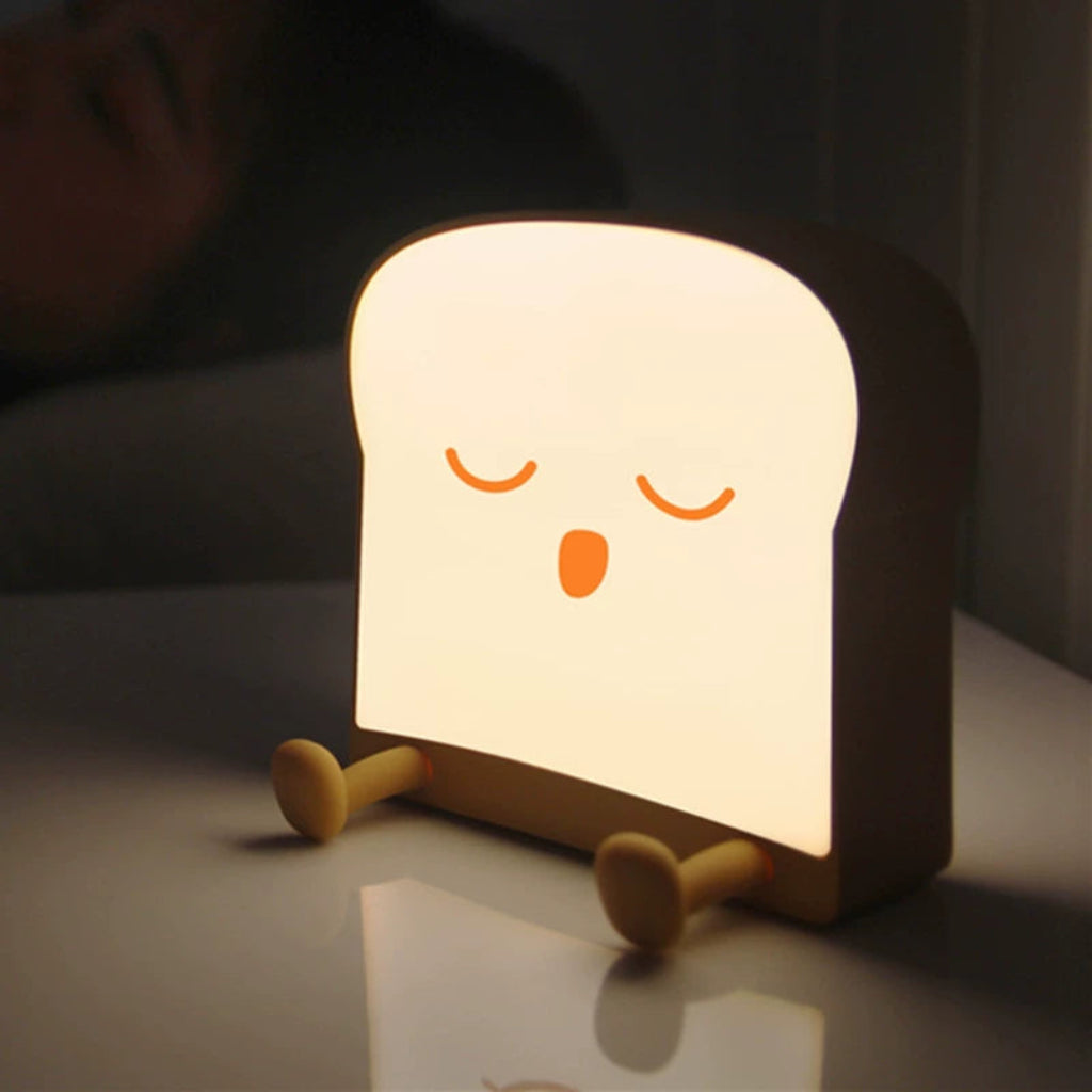 CozySlice LED Bedside Lamp - Rechargeable & Auto-Off
