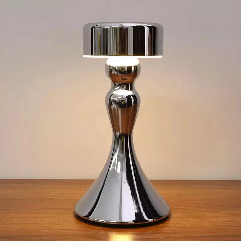 Wireless Rechargeable Touch-Dimmer Table Lamp with Charging Pad