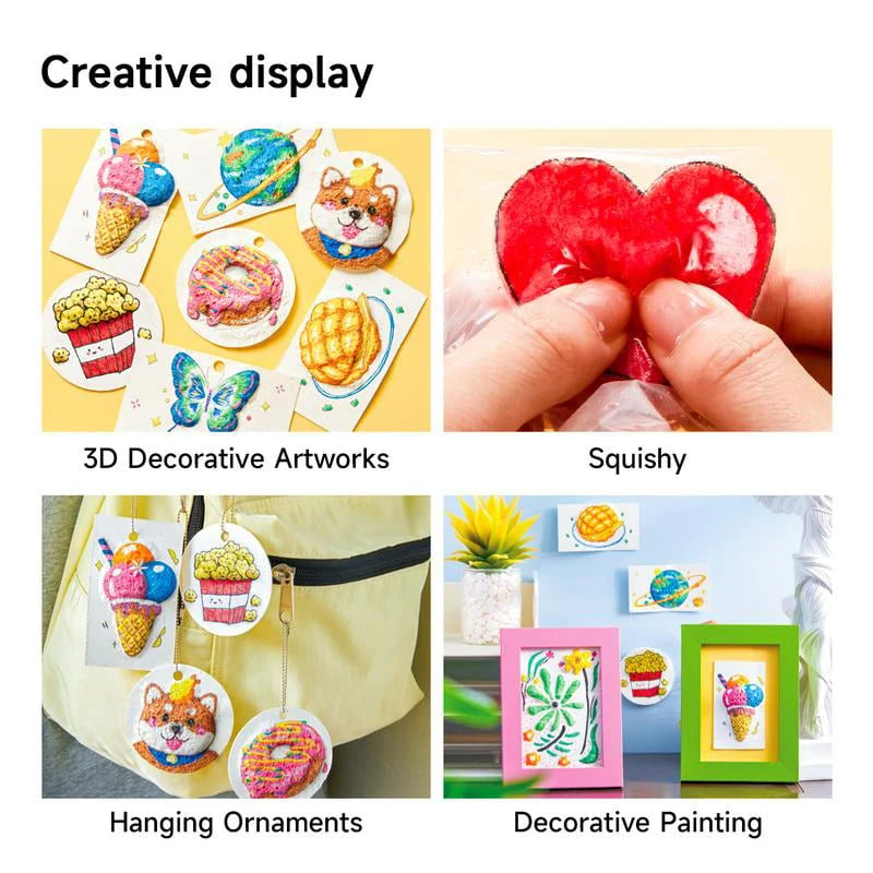 3D Painting Kit Moisture-Reactive Paper & Watercolor Pencils