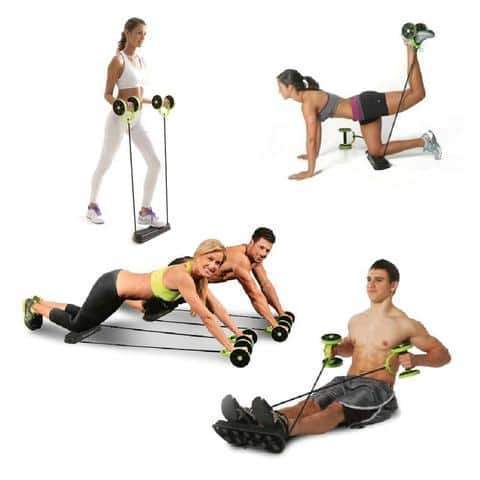 Ab Roller Double Wheels & Adjustable Resistance