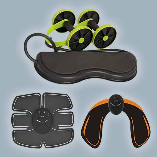 Ab Roller Double Wheels & Adjustable Resistance
