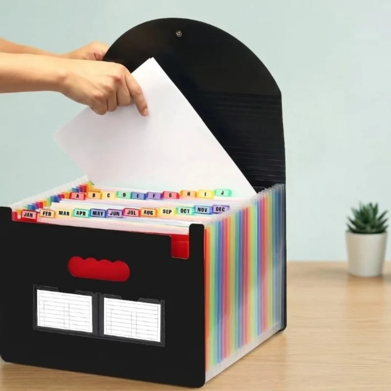 Accordion File Folder Waterproof & Expandable 24 Pockets