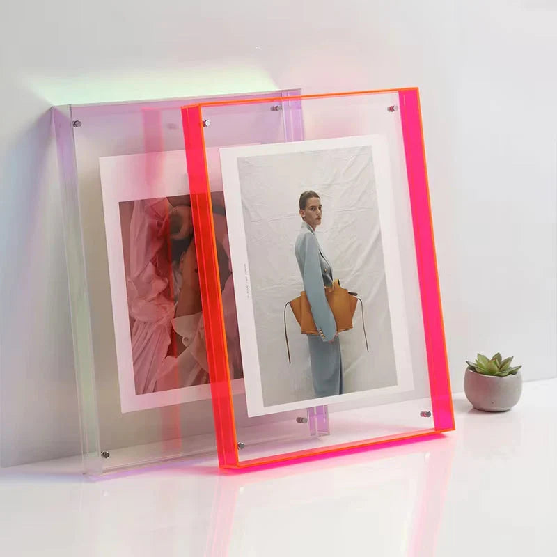 Acrylic Picture Frame Double-Layer UV-Resistant & Polished Edges