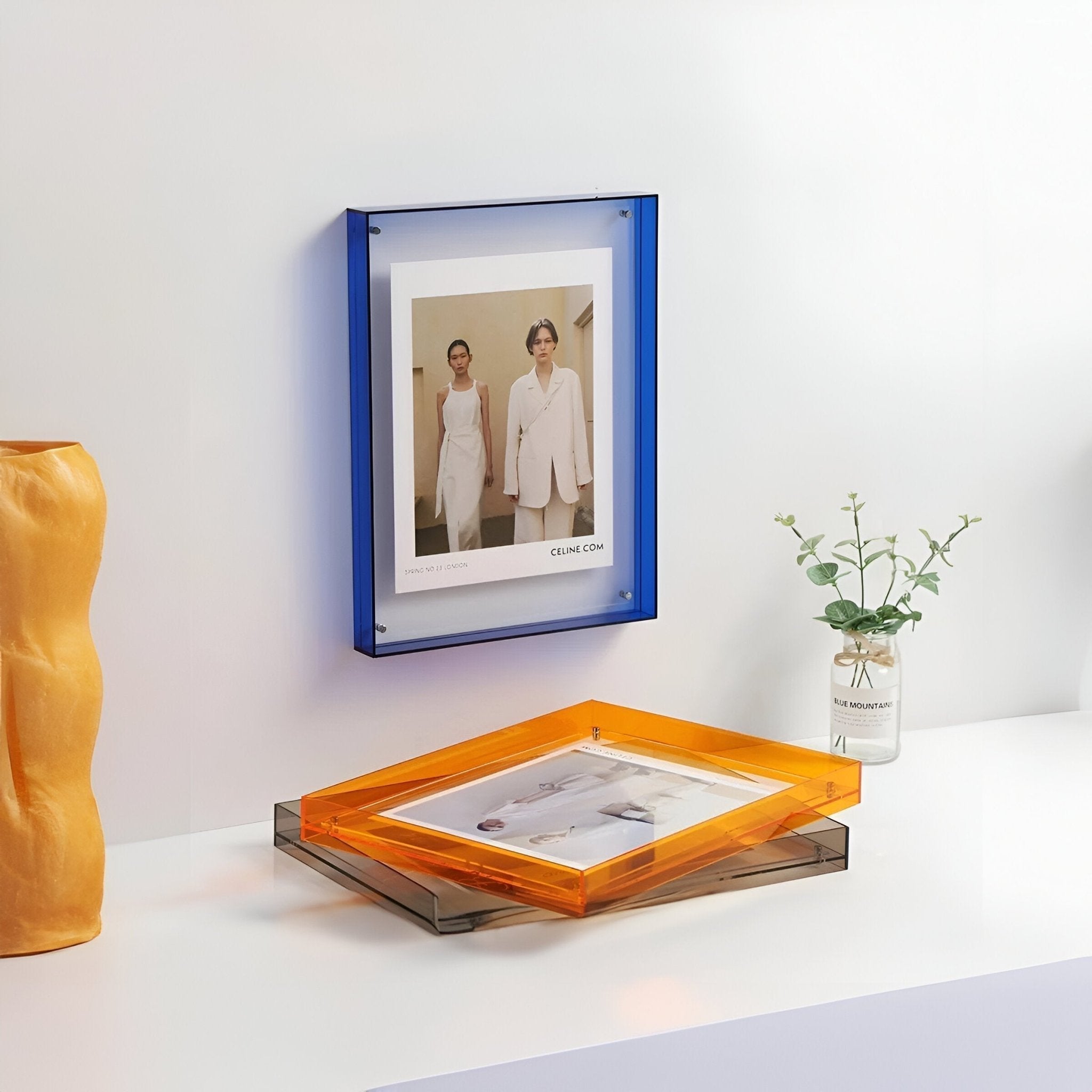 Acrylic Picture Frame Floating Effect Tool-Free Image Swap